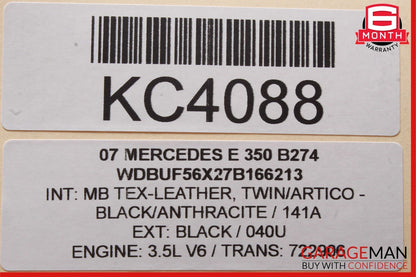 03-09 Mercedes W211 E350 E500 Rear Right Door Lock Actuator Side Keyless Go OEM