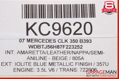 03-09 Mercedes W209 CLK350 CLK500 Front Right Door Window Regulator Motor Unit