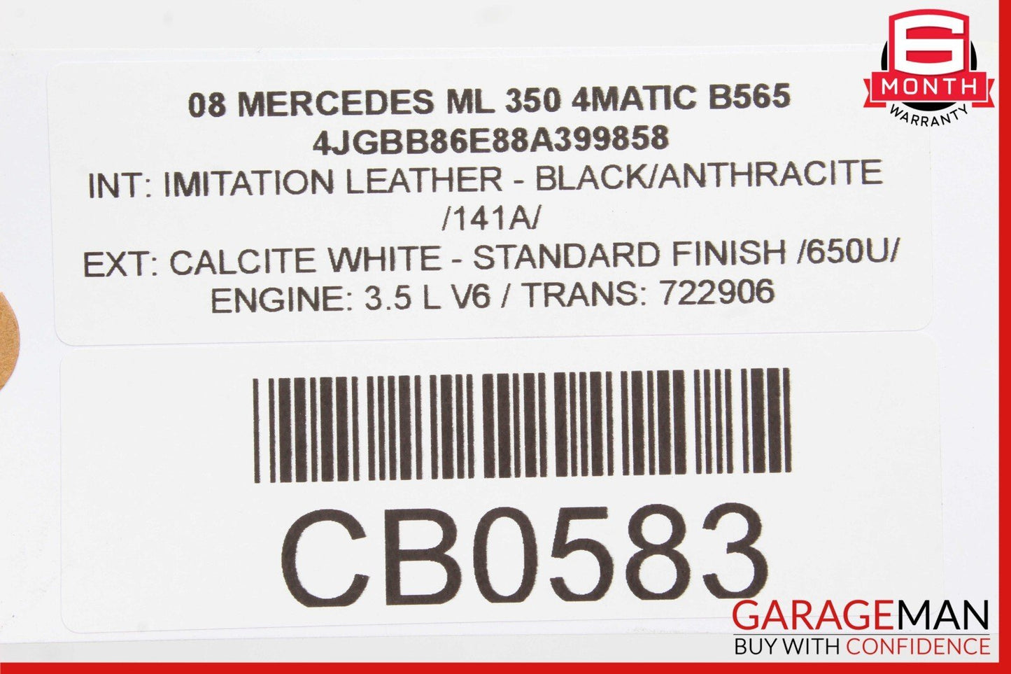 06-10 Mercedes R350 E350 ML350 Front Right Engine Timing Chain Valve Cover