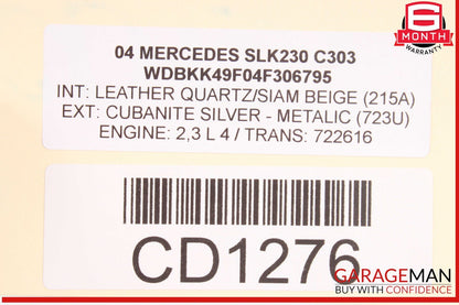 97-04 Mercedes R170 SLK230 C280 Engine Cooling Radiator AC Air A/C Condenser OEM