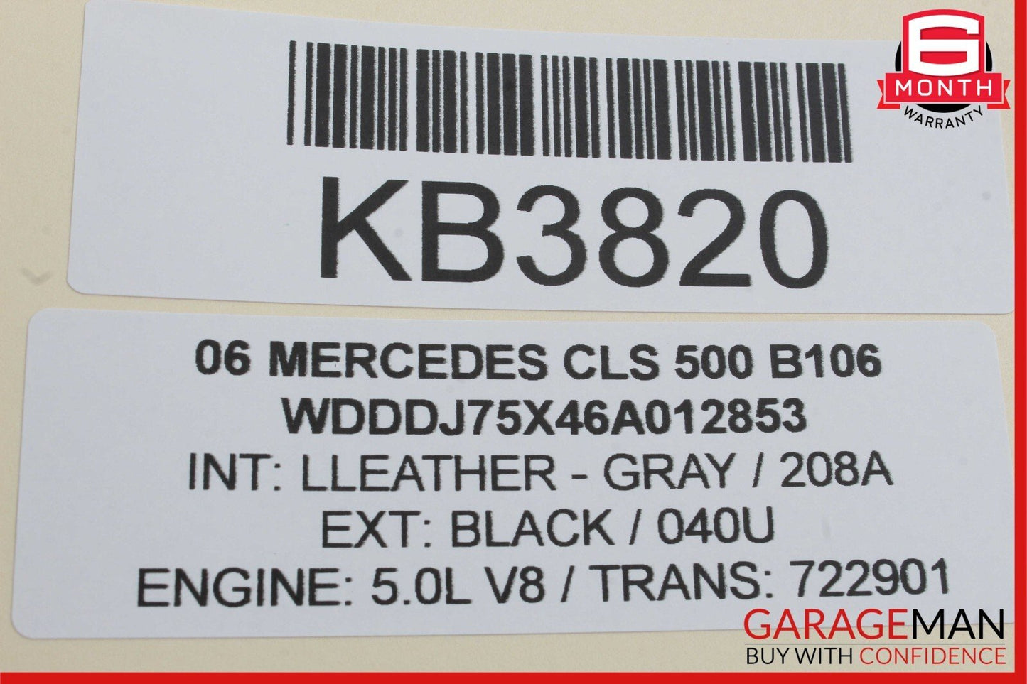 06-11 Mercedes W219 CLS500 CLS550 Rear Right Side Door Control Module Unit OEM