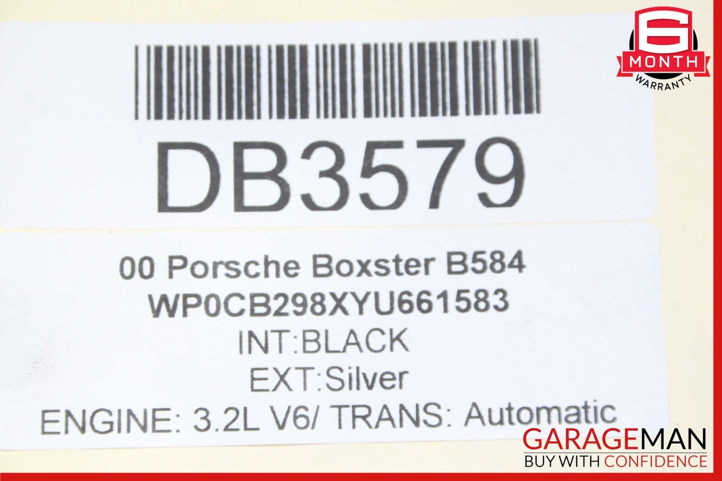 97-04 Porsche Boxster 986 Rear Subframe Crossmember Sub Frame Bar OEM