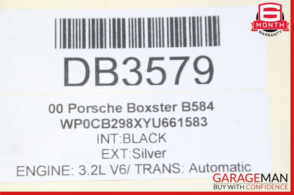 97-04 Porsche Boxster 986 Rear Subframe Crossmember Sub Frame Bar OEM
