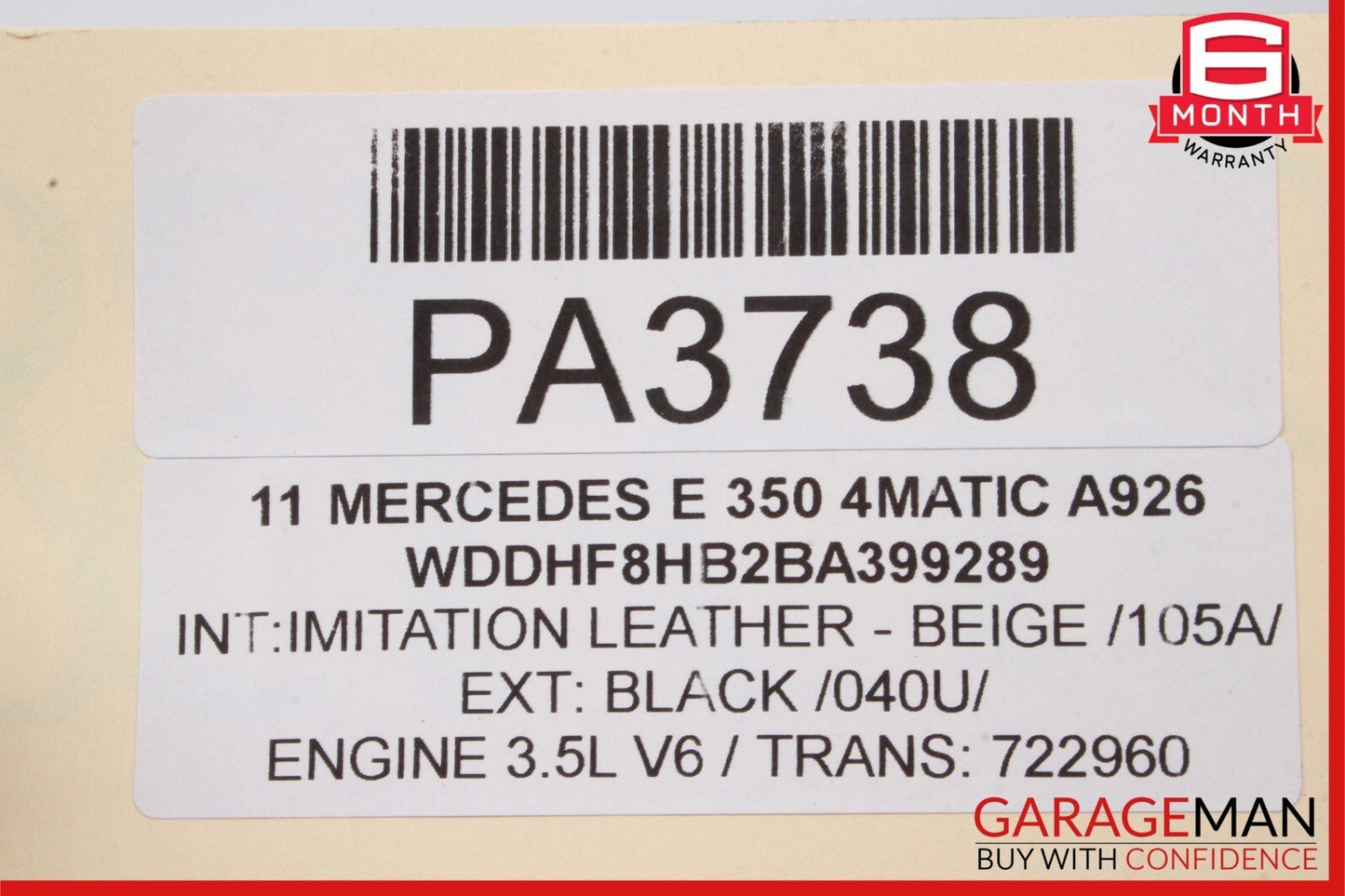 08-18 Mercedes W212 E350 C300 Engine Radiator Cooling Fan Motor Assembly OEM