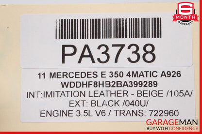 08-18 Mercedes W212 E350 C300 Engine Radiator Cooling Fan Motor Assembly OEM