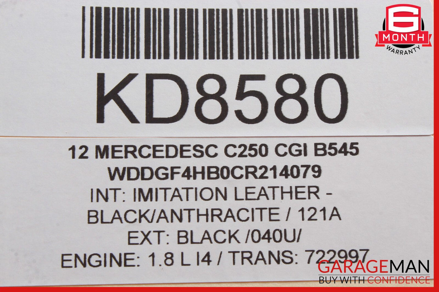 10-15 Mercedes W204 C250 C300 Keyless Go Entry Control Module 1729007900 OEM
