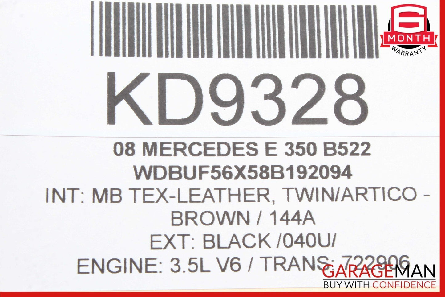 05-13 Mercedes W211 E350 E550 Front Left Side Engine Timing Chain Cover Plate