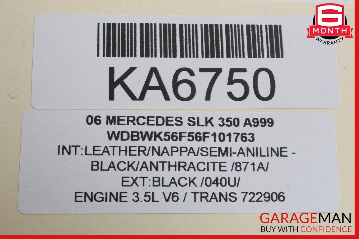 05-11 Mercedes R171 SLK350 SLK55 Front Left Door Window Regulator Motor Unit