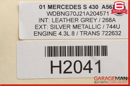 00-06 Mercedes W220 S430 Floor Gear Shifter Bezel Trim Indicator Bezel Wood