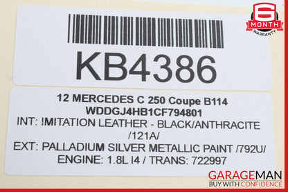 10-16 Mercedes W204 C250 S550 E350 SLK350 Active Lane Assist Front Camera OEM