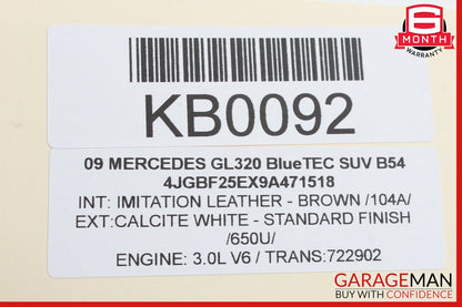 07-12 Mercedes X164 GL320 GL450 Third Seat Row Power Folding Control Module OEM
