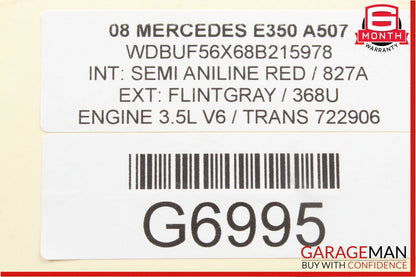 03-09 Mercedes W211 E350 E550 Rear Left Driver Side Window Regulator Motor