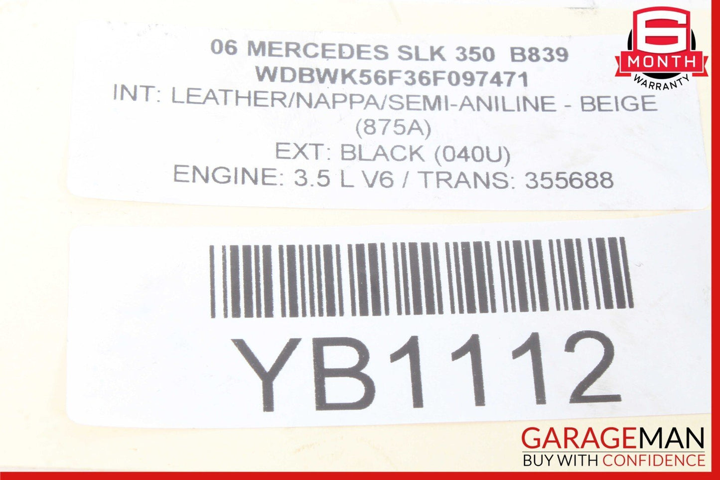 05-12 Mercedes R171 SLK350 C300 E350 SL550 Lower Oil Pan 2720100128 OEM