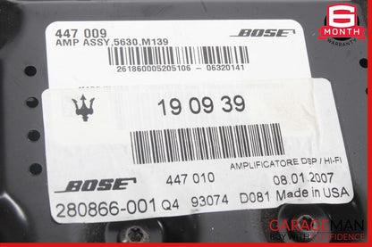 03-08 Maserati Quattroporte M139 Bose Audio Amplifier Amp 190939 OEM