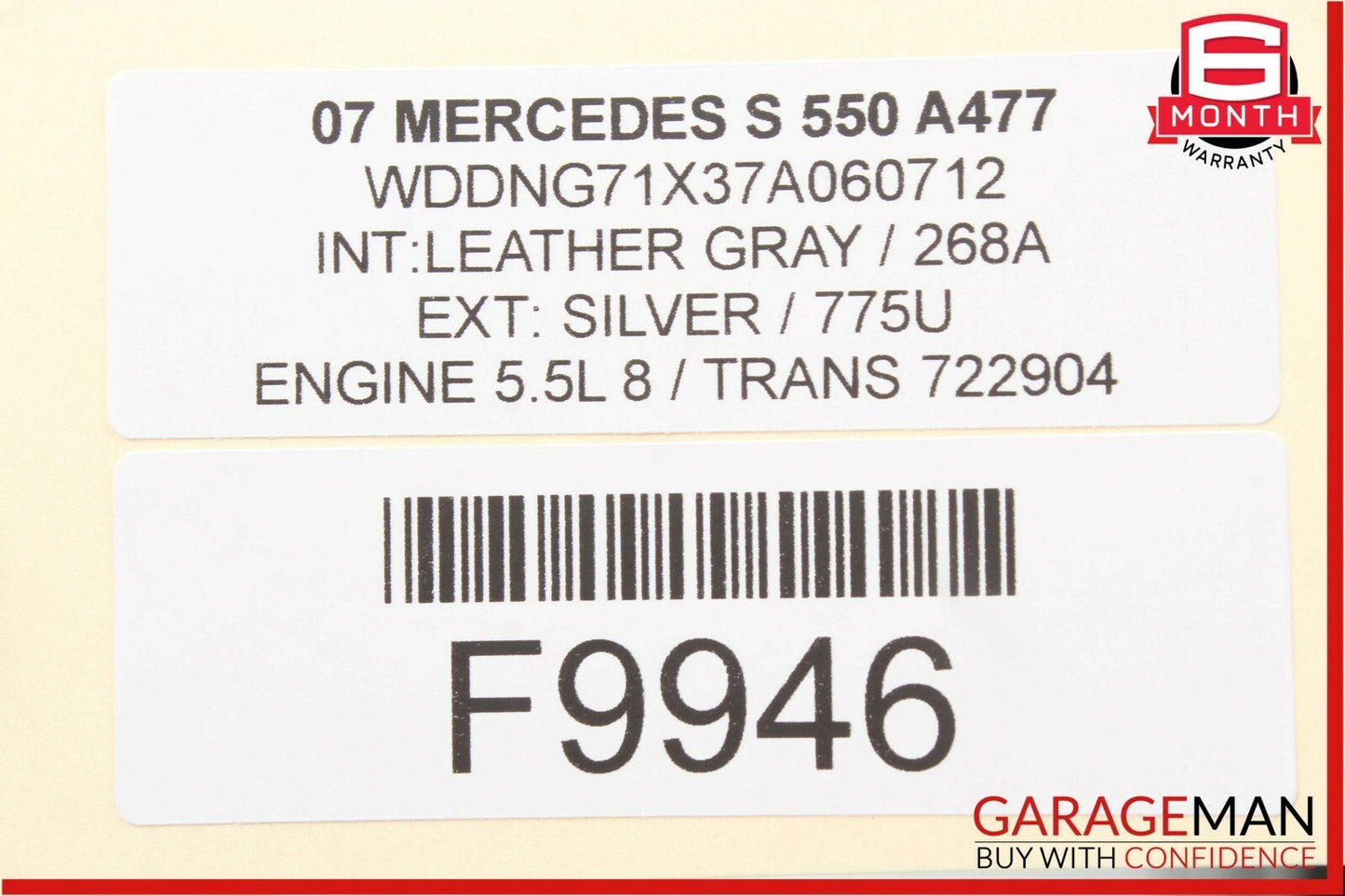 07-13 Mercedes W221 S550 Rear Right Side Door Window Switch Control Trim Grey