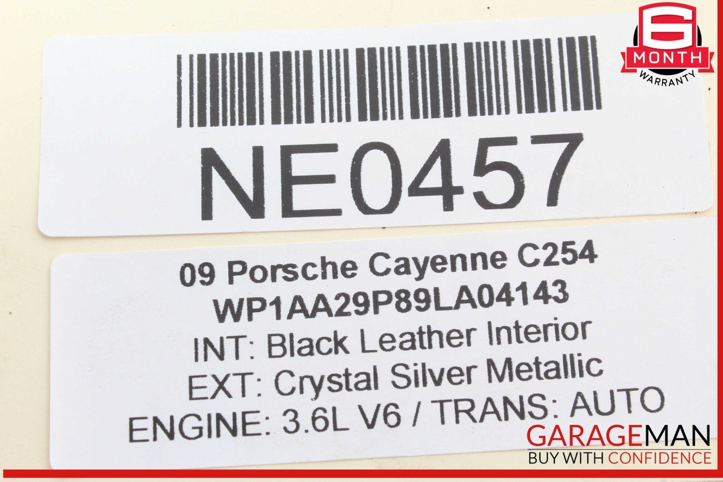 08-10 Porsche Cayenne 957 3.6L V6 Cylinder Head Timing Chain Cover 03H109147G