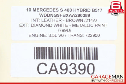 07-14 Mercedes W221 S400 Front Left Side Seat Control Memory Controller Switch