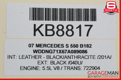 07-14 Mercedes W221 S550 Front Left Door Lock Latch Actuator Keyless Go OEM