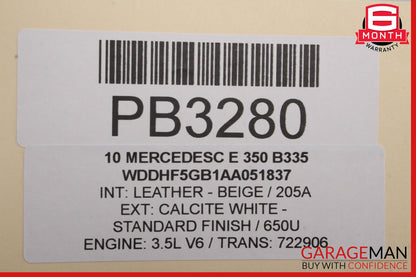 10-13 Mercedes W212 E350 E550 Front Right Passenger Side Interior Door Panel OEM