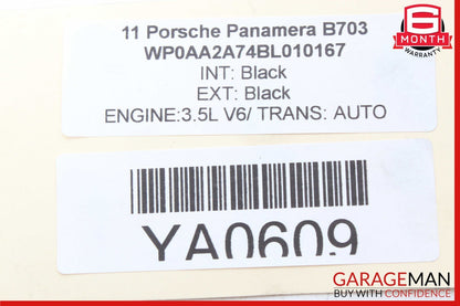 10-16 Porsche Panamera 970 Air Intake Duct Pipe Tube Left Driver Side OEM
