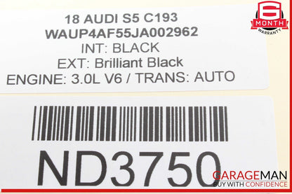 17-24 Audi S5 A4 Quattro Front Left Driver Side Window Regulator Motor OEM