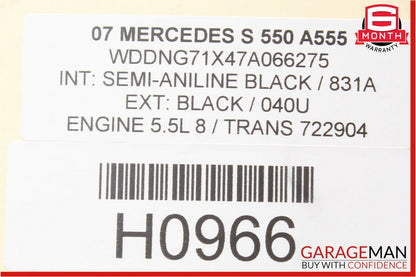 07-14 Mercedes S550 S600 Keyless Go Door Entry Control Controller Module Unit