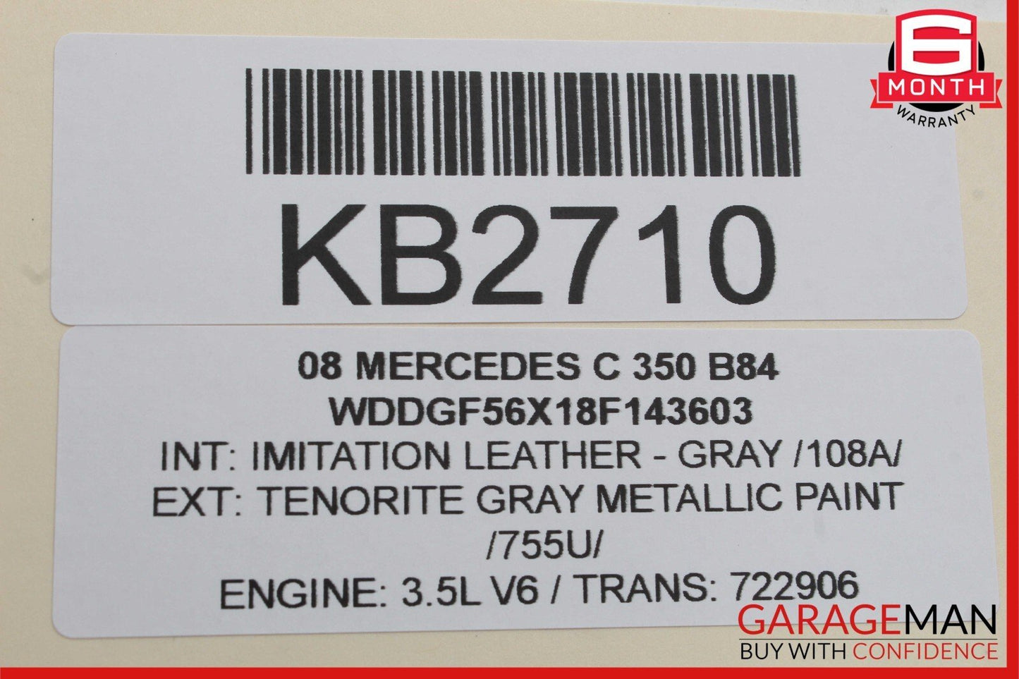 08-11 Mercedes W204 C300 C350 Front Left Side Door Rear View Mirror OEM