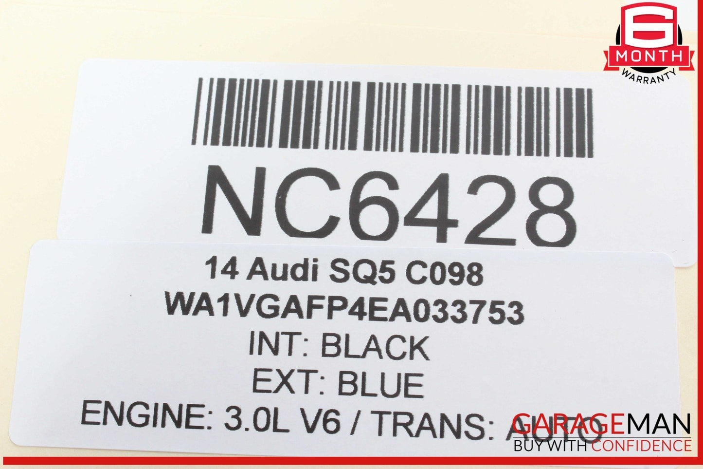 14-16 Audi SQ5 Body Comfort Control Module Unit 8K0907064HP OEM