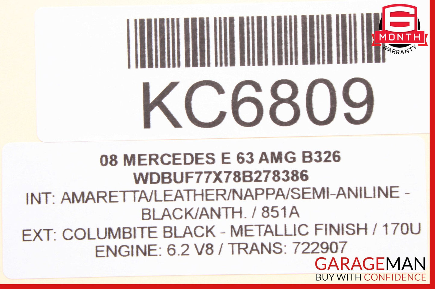 03-09 Mercedes W211 E63 E350 Rear Right Side Window Regulator Motor OEM