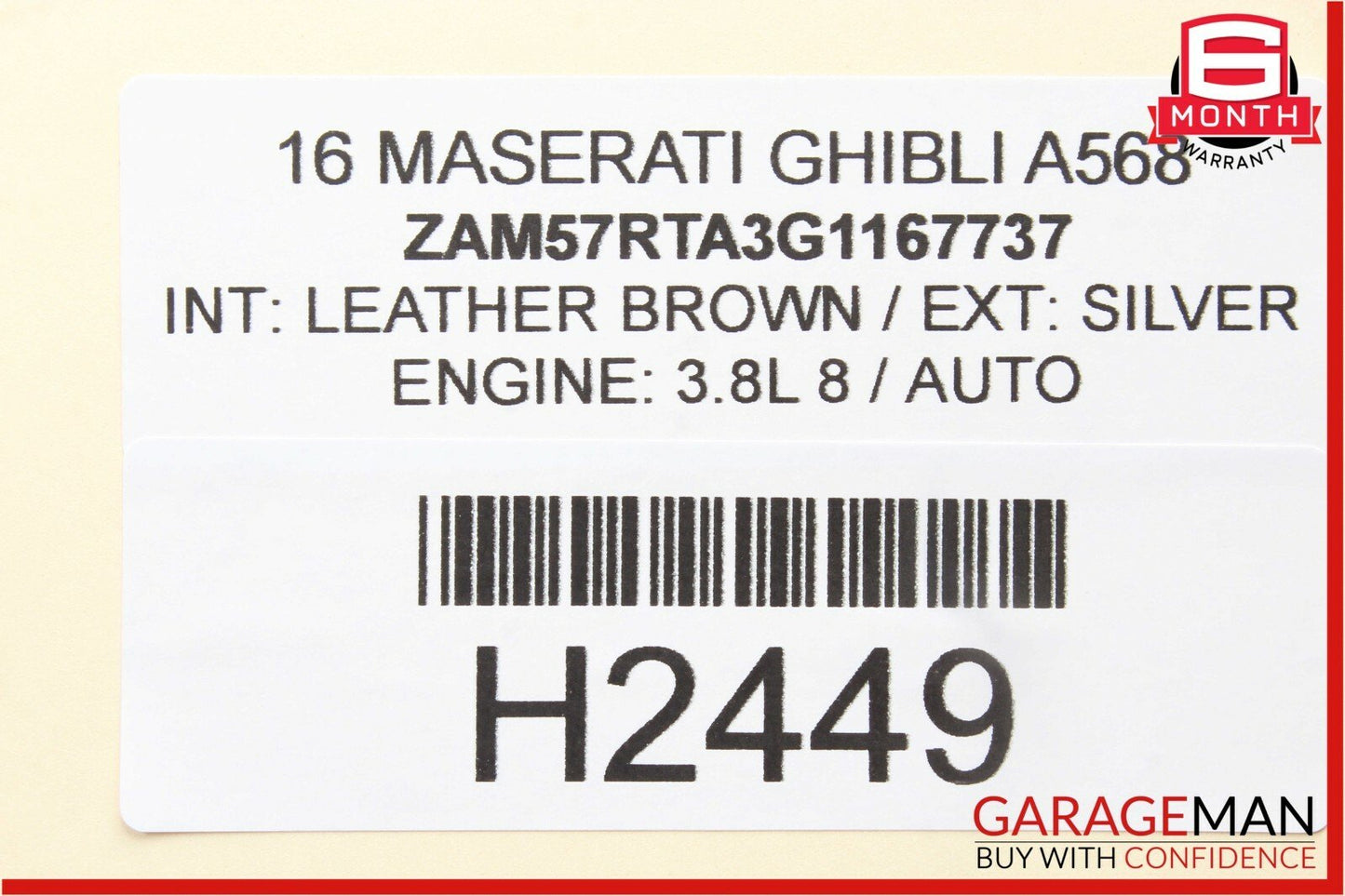 14-17 Maserati Ghibli Rear Right / Left Side Seatbelt Seat Belt Retractor Black