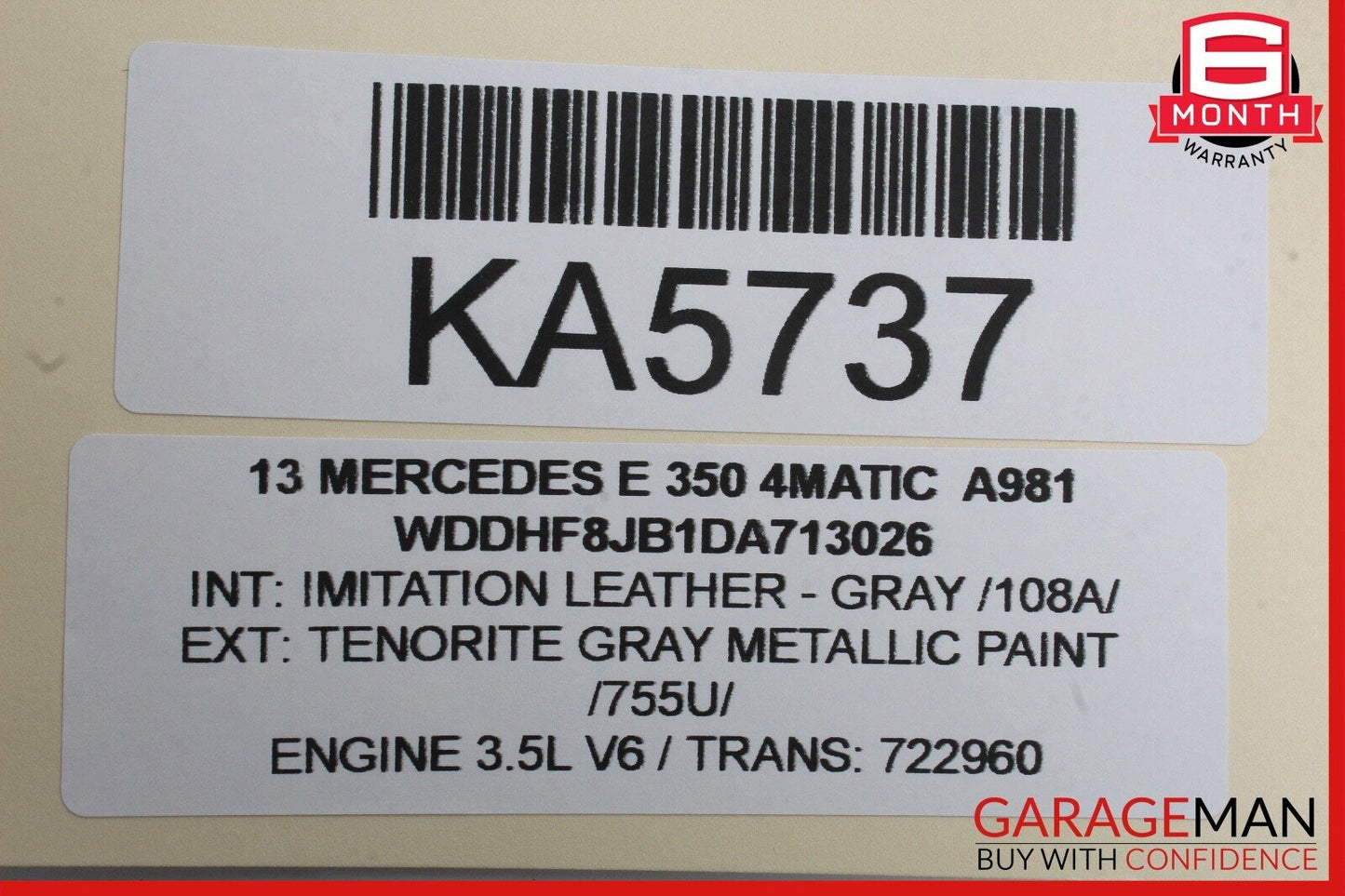 10-14 Mercedes W212 E350 4MATIC Front Left Side Door Window Regulator Motor OEM