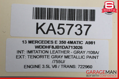 10-14 Mercedes W212 E350 4MATIC Front Left Side Door Window Regulator Motor OEM