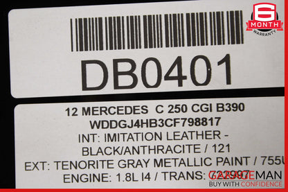10-17 Mercedes W207 E350 C250 Coupe Center Middle Panoramic Roof Glass Panel OEM