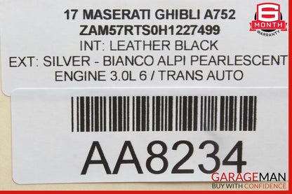 14-17 Maserati Ghibli Front Right Passenger Side Dash A/C AC Air Vent Trim Panel
