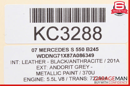 07-13 Mercedes W221 S550 CL550 Dashboarrd Instrument Cluster Dash Control Switch