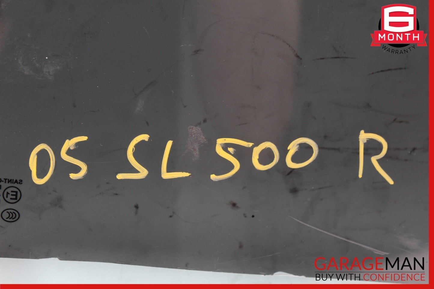 03-12 Mercedes R230 SL500 SL550 Rear Right Side Quarter Window Glass Tinted