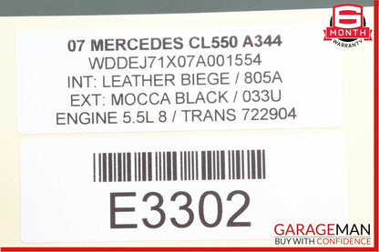 07-13 Mercedes W216 CL550 Front Right Passenger Door Lock Latch Actuator OEM
