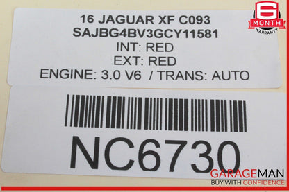 16-20 Jaguar XF Front Windshield Washer Tank Reservoir GX7317B613D OEM