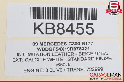 08-14 Mercedes W204 C300 C350 C250 Front Right Door Lock Latch Actuator OEM