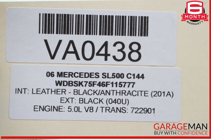 03-09 Mercedes R230 SL500 E350 Sirius Satellite Radio Receiver 1698270162 OEM
