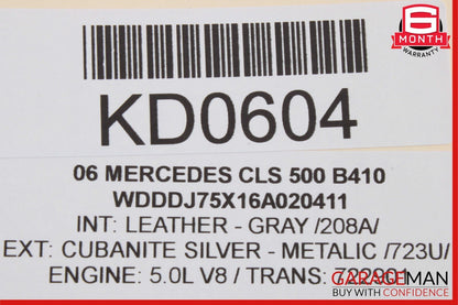 06-11 Mercedes W219 CLS500 Rear Left Door Lock Latch Actuator Keyless Go OEM