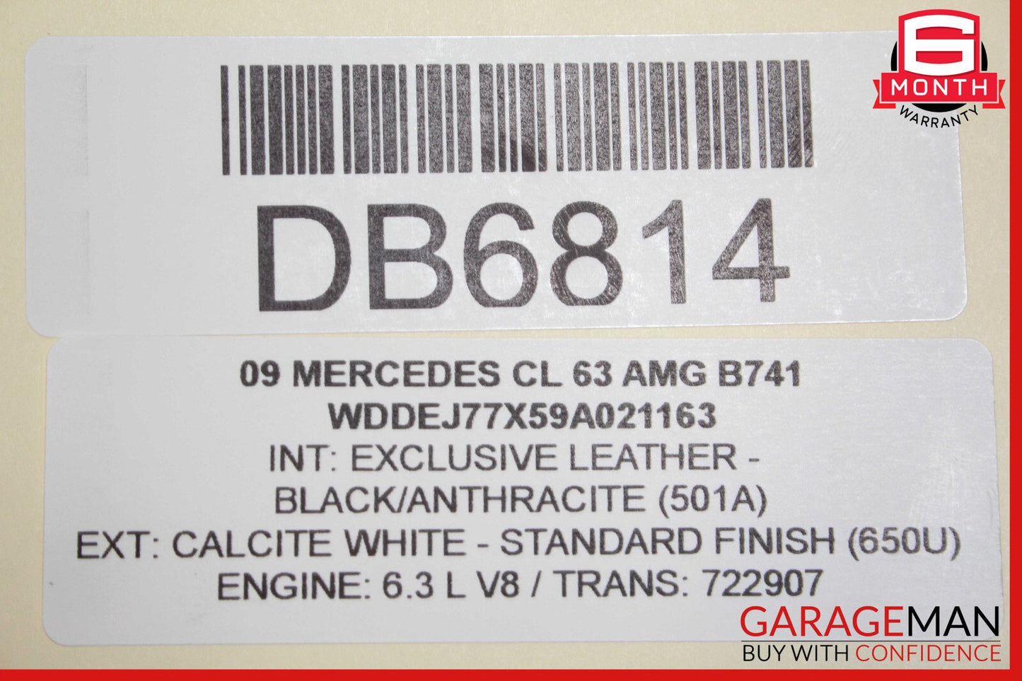 07-14 Mercedes W216 CL63 AMG Front Left Driver Interior Door Panel OEM