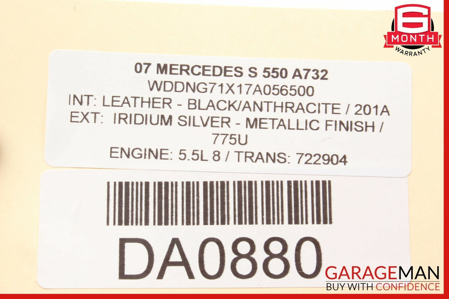 07-13 Mercedes W221 S550 CL550 Front Right Side Door Lock Latch Actuator