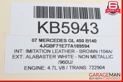 03-13 Mercedes X164 GL450 R350 Seat Control Module Front Left 2118704785 OEM