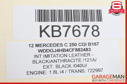 12-14 Mercedes W204 C250 C63 AC A/C Heater Climate Control Switch Trim Assembly