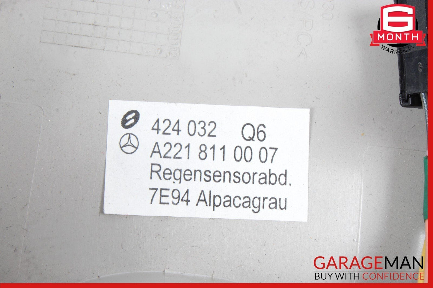 07-13 Mercedes W221 S550 S63 AMG Interior Top Upper Rear View Mirror OEM
