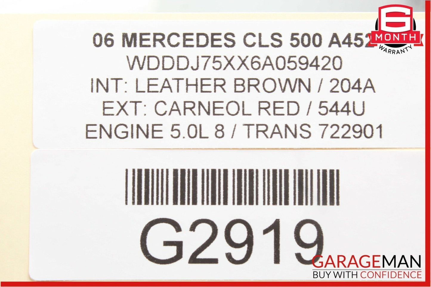 06-11 Mercedes W219 CLS500 Rear Left Door Keyless Go Entry Control Module OEM