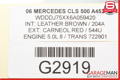 06-11 Mercedes W219 CLS500 Rear Left Door Keyless Go Entry Control Module OEM
