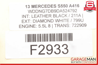 10-13 Mercedes W221 S550 S63 AMG Front Left Driver Side Door Control Module Unit