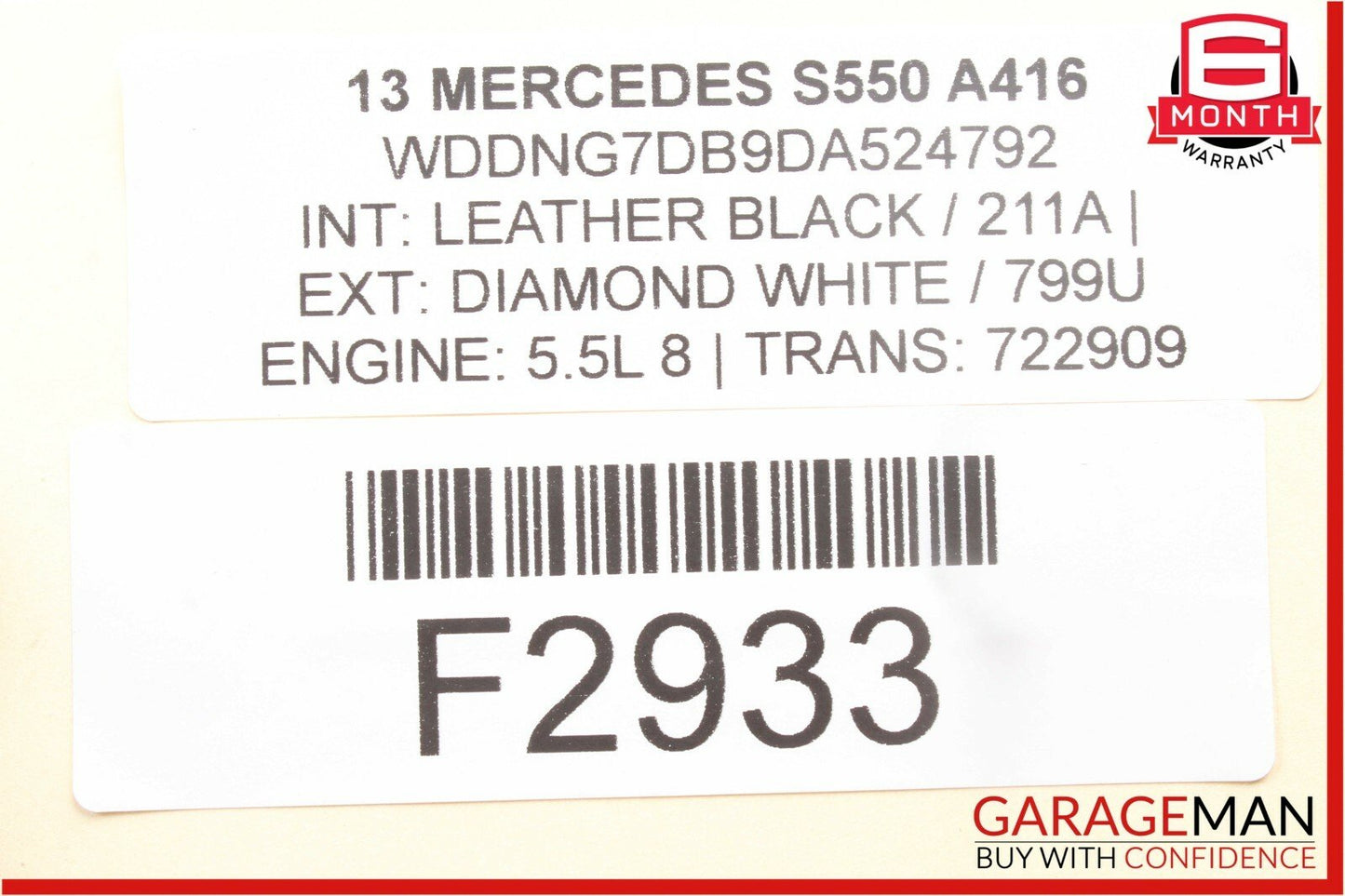 10-13 Mercedes W221 S550 S63 AMG Front Left Driver Side Door Control Module Unit